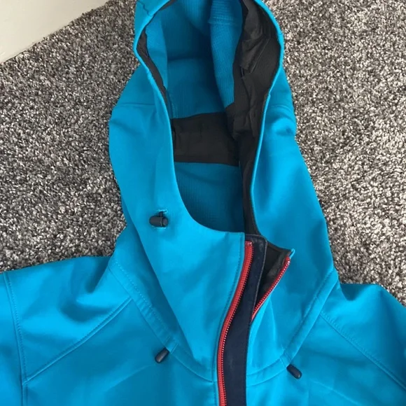 PATAGONIA Mens Size XS Polartec & Windbloc jacket with hood & numerous pockets - Picture 6 of 8
